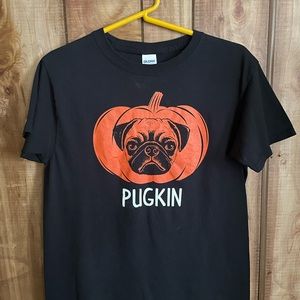 child’s Holiday Pugkin T shirt